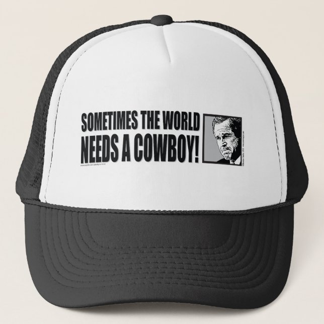 Gorra De Camionero BUSH: BOCINA-Blanco (Anverso)