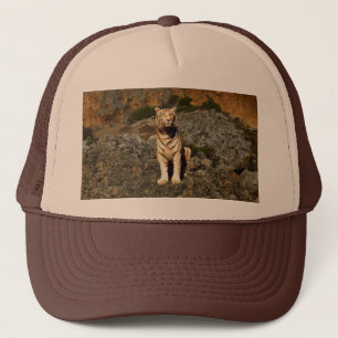Gorra De Camionero Búsqueda de tigres blancos,