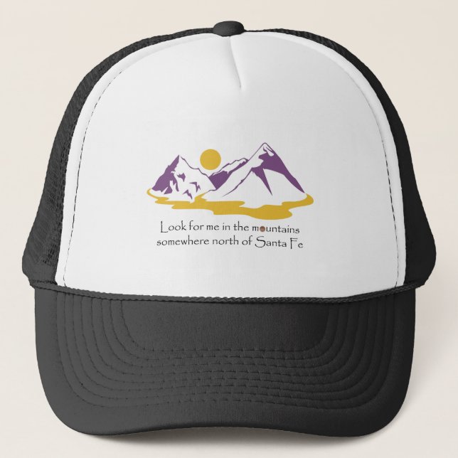 Gorra De Camionero Busqúeme en las montañas (Anverso)