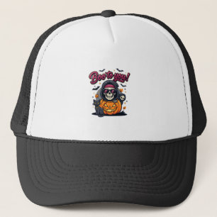 Gorra De Camionero Buu para ti calabaza de esqueleto de Halloween