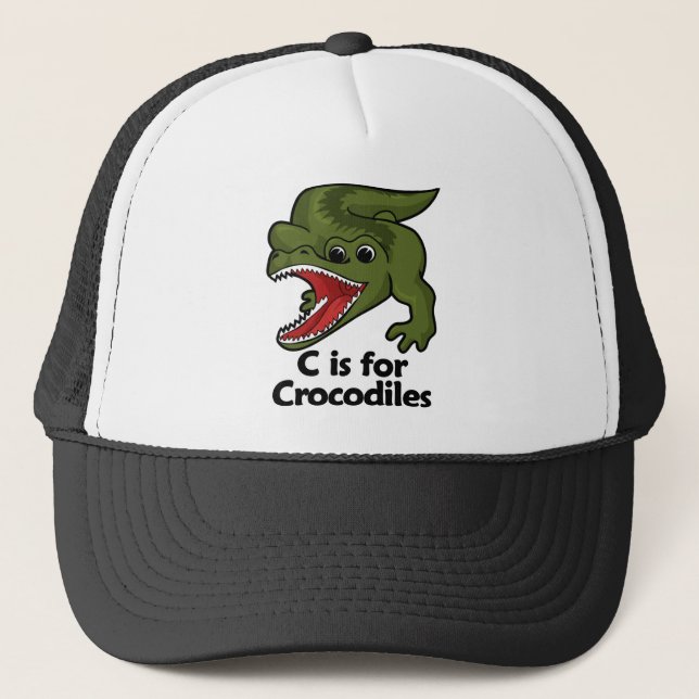 Gorra De Camionero C está para el cocodrilo (Anverso)