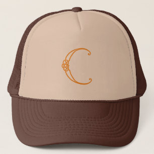 Gorra De Camionero C inicial personalizada de Knot celta