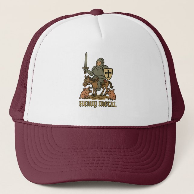 Gorra De Camionero Caballero Metalizado fuerte - Mayhem medieval (Anverso)