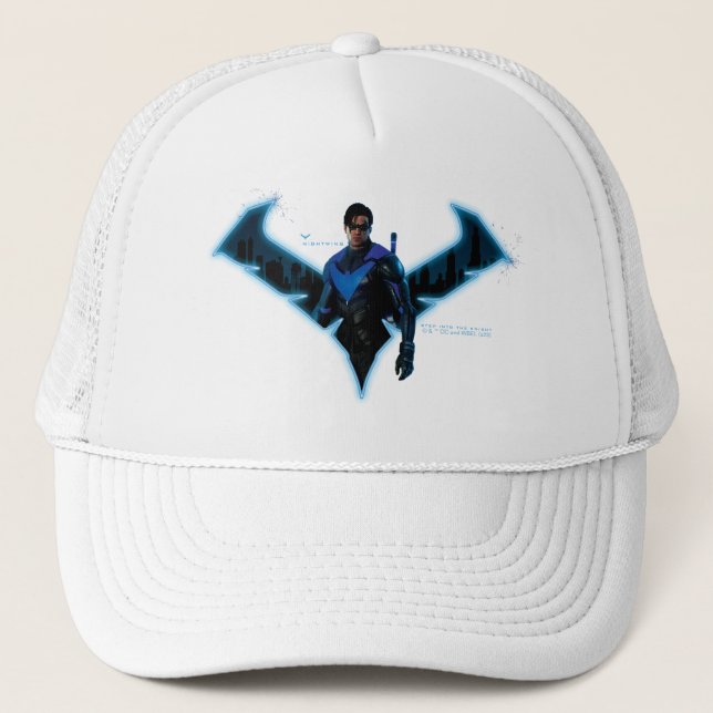Gorra De Camionero Caballeros góticos de la noche con logo (Anverso)