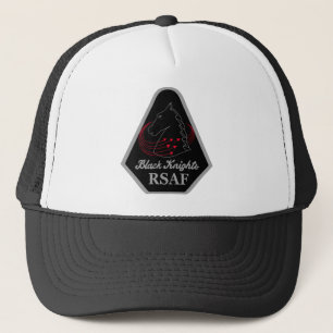 GORRA DE CAMIONERO CABALLEROS NEGROS RSAF DE LA FUERZA AÉREA DE