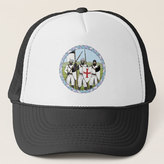 Gorra De Camionero Caballeros Templarios medievales (Anverso)