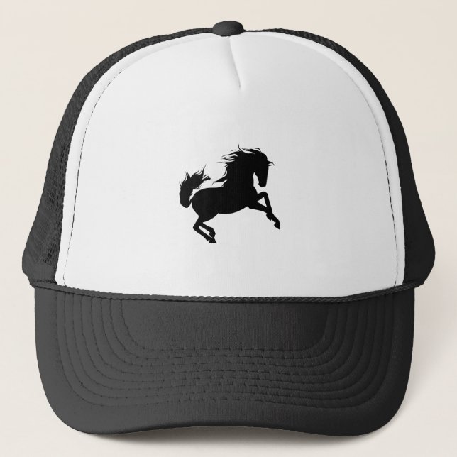 Gorra De Camionero Caballo - 1 - negro (Anverso)