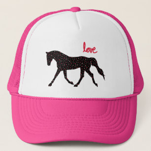 Gorra De Camionero Caballo, amor y corazones