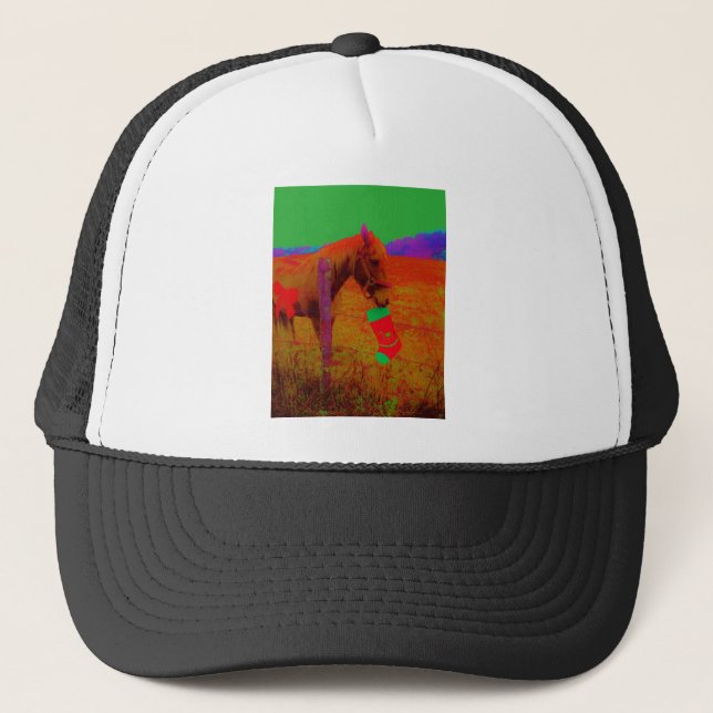 Gorra De Camionero Caballo arcoiris navidades (Anverso)