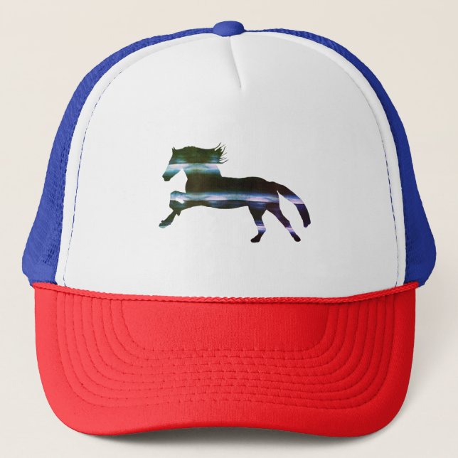 Gorra De Camionero Caballo azul (Anverso)