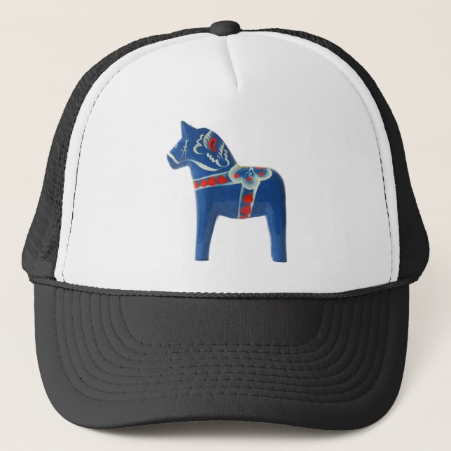 Gorra De Camionero Caballo azul de Dala del sueco (Anverso)