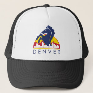 Gorra De Camionero Caballo azul Denver