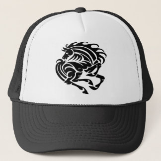 Gorra De Camionero Caballo blanco y negro