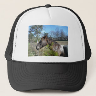 Gorra De Camionero Caballo color Coco y Crema