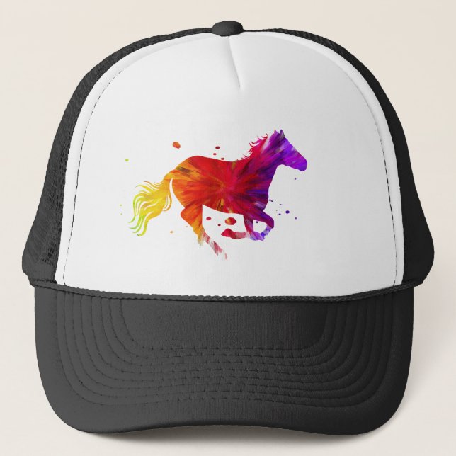 Gorra De Camionero Caballo colorido (Anverso)