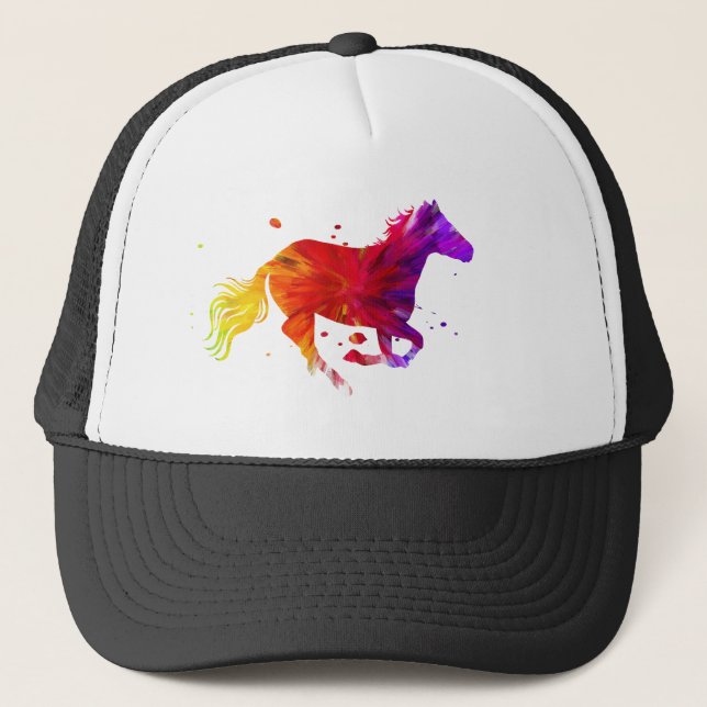 Gorra De Camionero Caballo colorido (Anverso)
