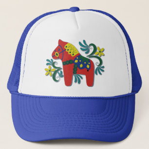 Gorra De Camionero Caballo colorido de Dala del sueco