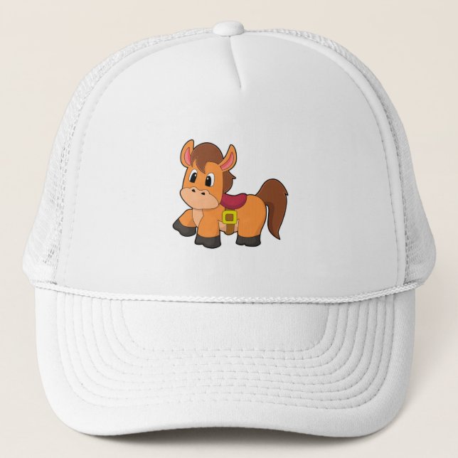 Gorra De Camionero Caballo con montura (Anverso)