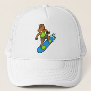 Gorra De Camionero Caballo con Snowboard