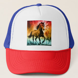 Gorra De Camionero Caballo corriendo 