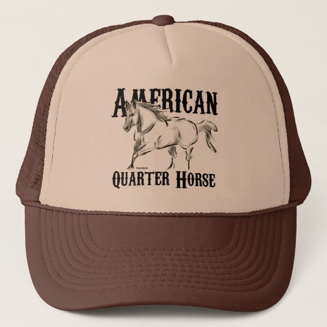 Gorra De Camionero Caballo cuarto americano (Anverso)