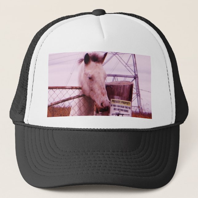 Gorra De Camionero Caballo de lavanda de propiedad privada (Anverso)