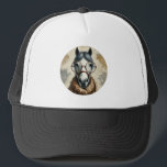 Gorra De Camionero Caballo elegante con gafas - Divertido arte vintag<br><div class="desc">¡Este retrato peculiar y elegante es perfecto para los amantes de la equitación con sentido del humor! Esta exclusiva obra de arte combina una estética clásica y moderna con un hermoso y detallado caballo con vasos redondos vintage y una elegante bufanda estampada. Ideal para la decoración de la casa, los...</div>