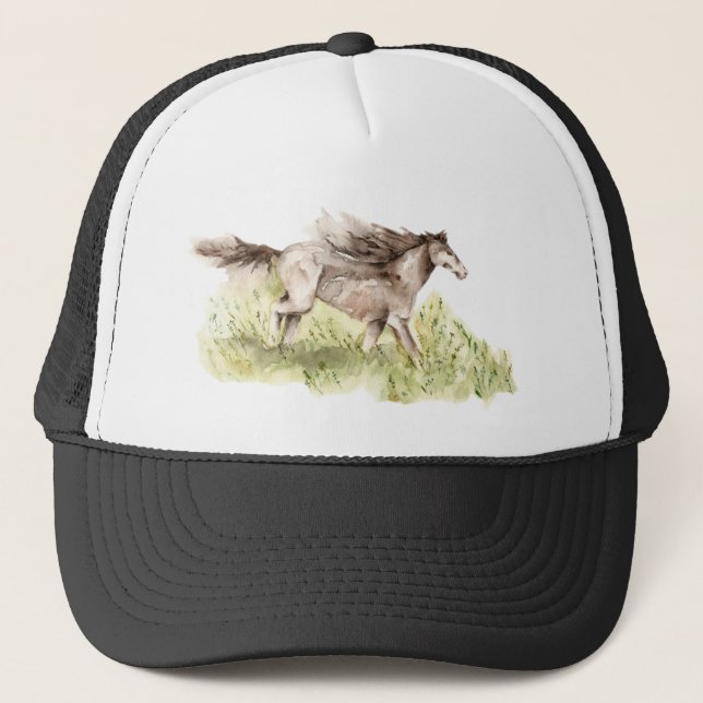 Gorra De Camionero Caballo en marcha (Anverso)