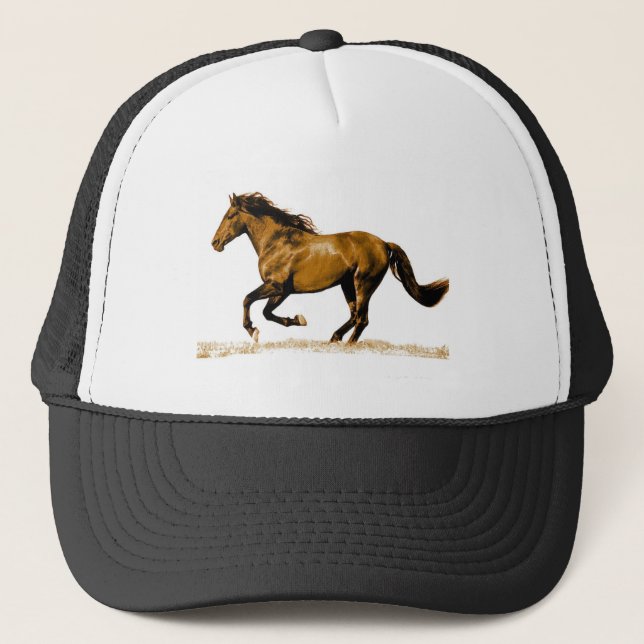 Gorra De Camionero Caballo en marcha (Anverso)