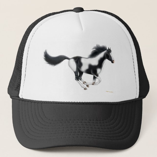 Gorra De Camionero Caballo galopante de la pintura (Anverso)