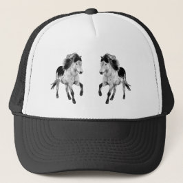 Gorra De Camionero Caballo islandés en movimiento