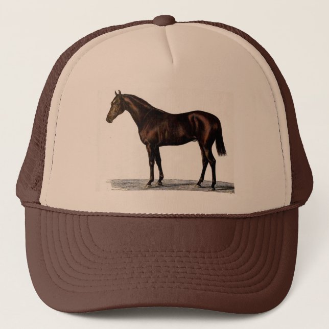 Gorra De Camionero Caballo marrón (Anverso)