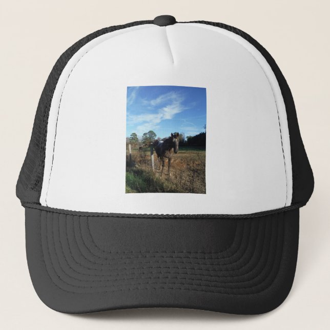 Gorra De Camionero Caballo marrón de Coco y Crema (Anverso)