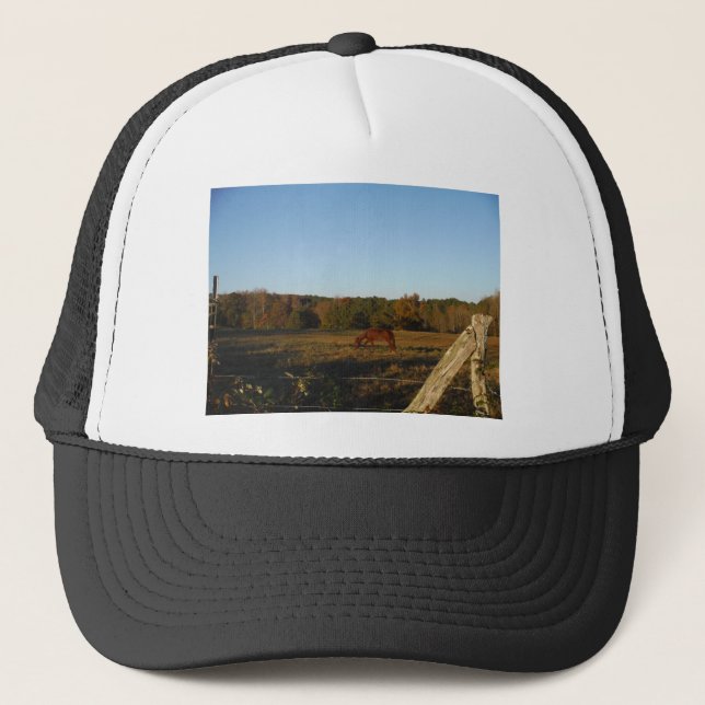 Gorra De Camionero Caballo marrón en el sol (Anverso)