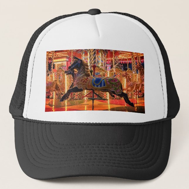 Gorra De Camionero Caballo negro (Anverso)