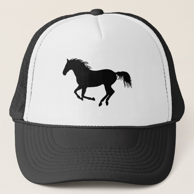 Gorra De Camionero Caballo negro 1 (Anverso)