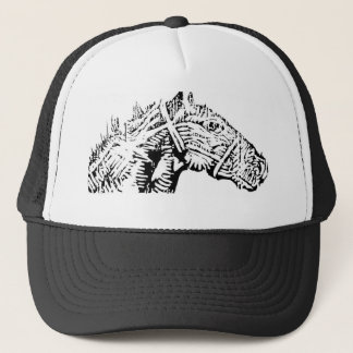 Gorra De Camionero Caballo oscuro Logo3