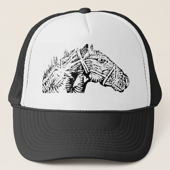 Gorra De Camionero Caballo oscuro Logo3 (Anverso)