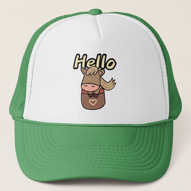 Gorra De Camionero Caballo pequeño (Anverso)