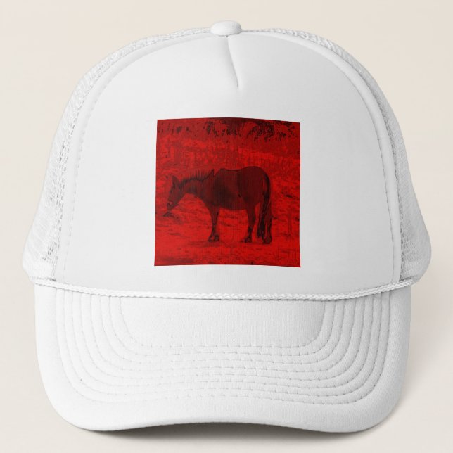 Gorra De Camionero Caballo Rojo (Anverso)