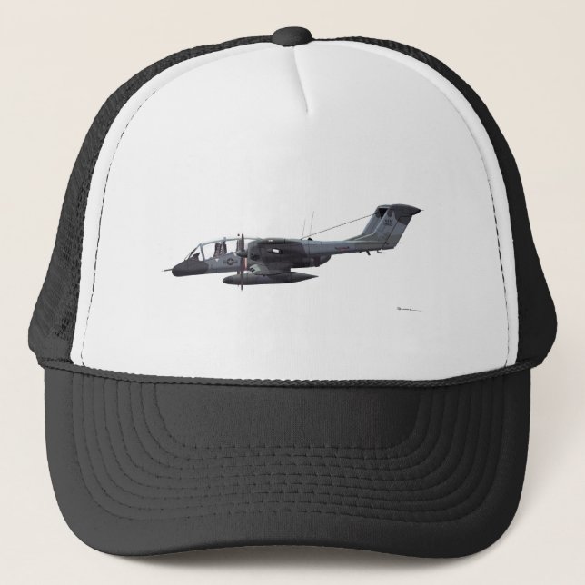 Gorra De Camionero Caballo salvaje norteamericano de OV-10A (Anverso)
