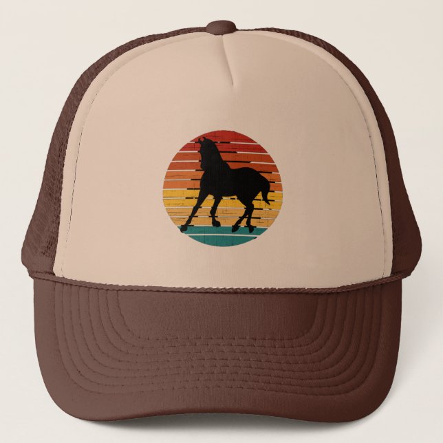 Gorra De Camionero Caballo Vintage (Anverso)