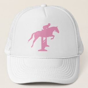 Gorra De Camionero Caballo y jinete (rosa) del puente del cazador