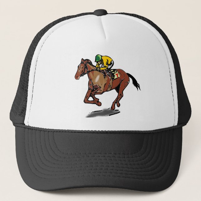 Gorra De Camionero Caballo y jockey (Anverso)