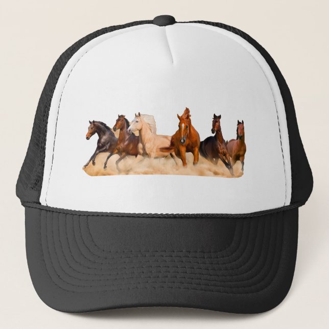 Gorra De Camionero Caballos (Anverso)