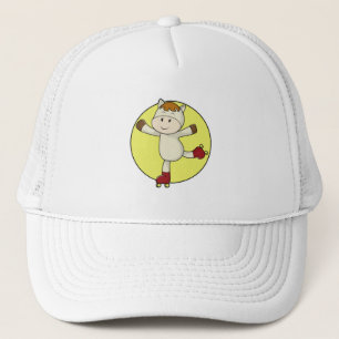 Gorra De Camionero Caballos con patinaje en línea y patines en línea
