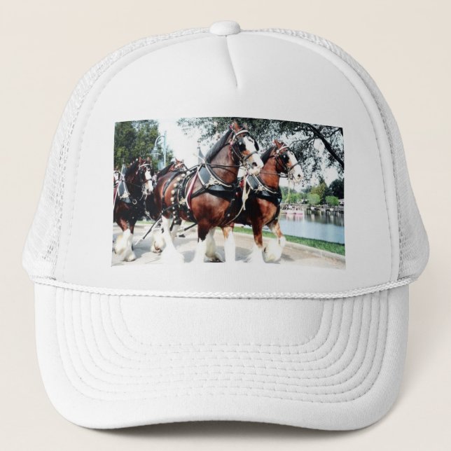 Gorra De Camionero Caballos de Clydesdale (Anverso)