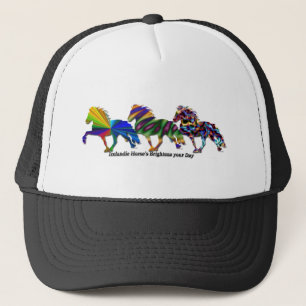 Gorra De Camionero Caballos islandeses salvajes