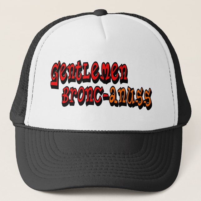 Gorra De Camionero Caballos salvajes del bronc-anuss de los (Anverso)