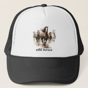 Gorra De Camionero caballos salvajes hermosos